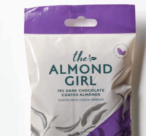 DARK CHOC ALMONDS 100G - The Almond Girl